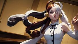 AI-crafted Uta from One Piece shines in wild hentai action