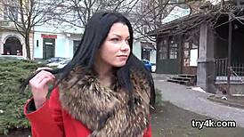 cute girl sucks cock in pov view and gets her pussy fucked hard