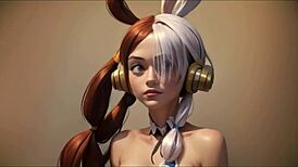 AI-crafted Uta from One Piece shines in wild hentai action