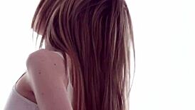 Classy European Babe Takes Hard Assfucking with Cute Small Tits on Display