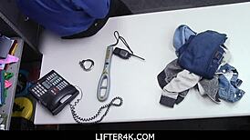 Perverted wet blonde madison haze knelt and paid for her felony with sex! 😏