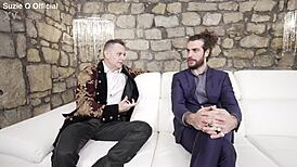 Brunette experiences first time with monster cock.