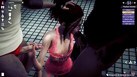 HS2轮奸场景诱惑3D动画