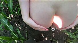 outdoor adventure in a corn field