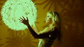 Sexy Blonde In A Retro Tease And Solo