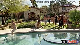 chocolate wife gets steamy with another chick during hot foreplay before swapping