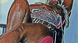 Kuro Cums On Yuki In Game Chair!