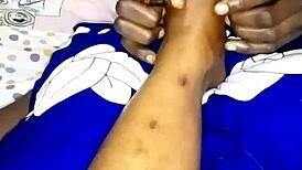 She punished me to worship her feet and smoke between her toes