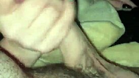 best friends gf jerking my cock in homemade cheating scene.