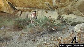 Alex Legend Bangs Lea Lexis' Sweet Pussy Outdoors