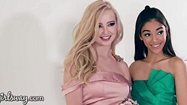 Harmony Wonder, and Lexi Lore — 18 year old prom queens who prove their cunilingus skills in an intimate video