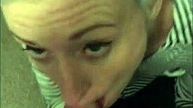 Watch this amateur girlfriend take huge cum shots!