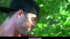 Ryan Rose and Pheonix Fellington Explore Interracial Gay Pleasures Under the Trees