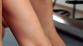 Stunning blonde uses sex toys until the two men are ready for hardcore double penetration