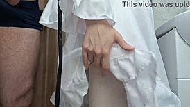 yo, check this doll in a sexy dress and stockings, so hot! 🔥