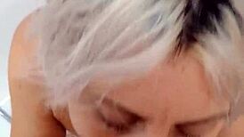 Sabinaagos fucks her husband before big black cock