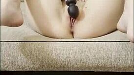 Teen Russian Hottie With Shaved Pussy Tries New Toy And Squirts Wetly