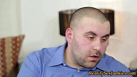 Oh Wow, Watch This Brunette Pornstar Take a Huge Cumshot!