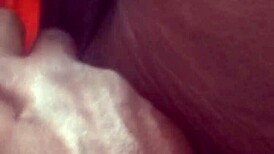 Slut playing with her clit.