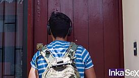 Milf can't stop thinking and fucks young stud with husband watching 😏