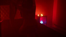 Big booty BBW cult leader rides and takes backshots for dark lord