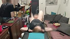Redhead amateur TIED UP and FUCKED on massage table, AMAZING ORGASM