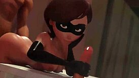 嘿，看这个海伦·帕尔的三人行，奶子和操弄