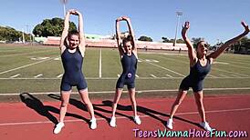 yo, check this teenage slut licking and fingering ass at the party