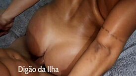 Fuck my ass in this DP, she moans during intense anal banging.