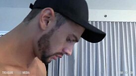 stretch that ass bareback and load him up with spit and cum?