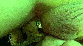 teen brunette gags on huge cock in pov