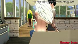 Hinata y Amigas: Madara y Radi Organizan Orgía en la Cocina con Culos Llenos