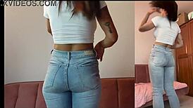 denim-jeans fetish with big tits and ass