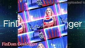 Goddess in cosplay gives jerk off instructions for domination game