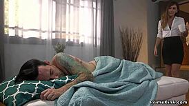 patient dominates doctor with whipping and anal fucking 😈