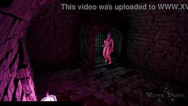 Mei’s corruption continues with goo in hentai clip.