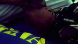 Allen Ebony Couple Blowjob Cumshot!