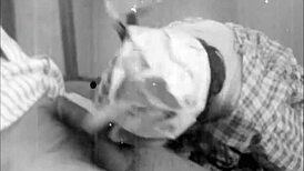 Vintage Lesbians Explore Hairy Pussies In Threesome.