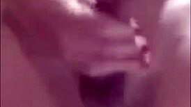 Big cock shemale masturbates to huge cumshot in amateur video!