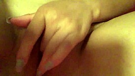 fingering my pussy hard before bed and squirting