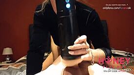 Girlfriends Latina Milf Friend Drains Balls With Vibrator Pussy And Toys