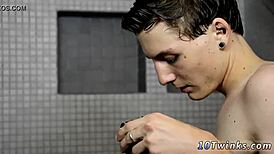 Boy Enjoys Gay Bareback Sex In Bathroom With Twink