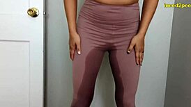 Hot Women Desperately Pee In Jeans During Kinky Roleplay