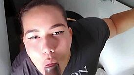 Stepsister sucks and begs for fuck