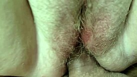 Bbw blonde receives creampie in her hairy pussy during intimate encounter