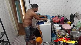 Small Cute Stepdaughter Fucked By Stepfather In Kitchen