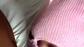 Thick ebony woman surprises with big black cock from ex boyfriend in doggy