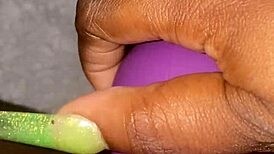 Chubby BBW Teases Pussy with Favorite Rose Vibrator