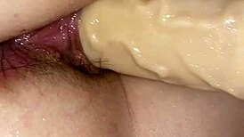 Amateur Wife Uses Dildo Toy