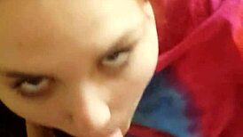 Real Teen Hannah Sucking My Cock with Pure Skill